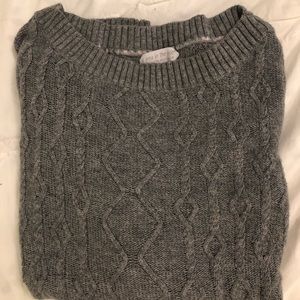 Cable knit maternity sweater
